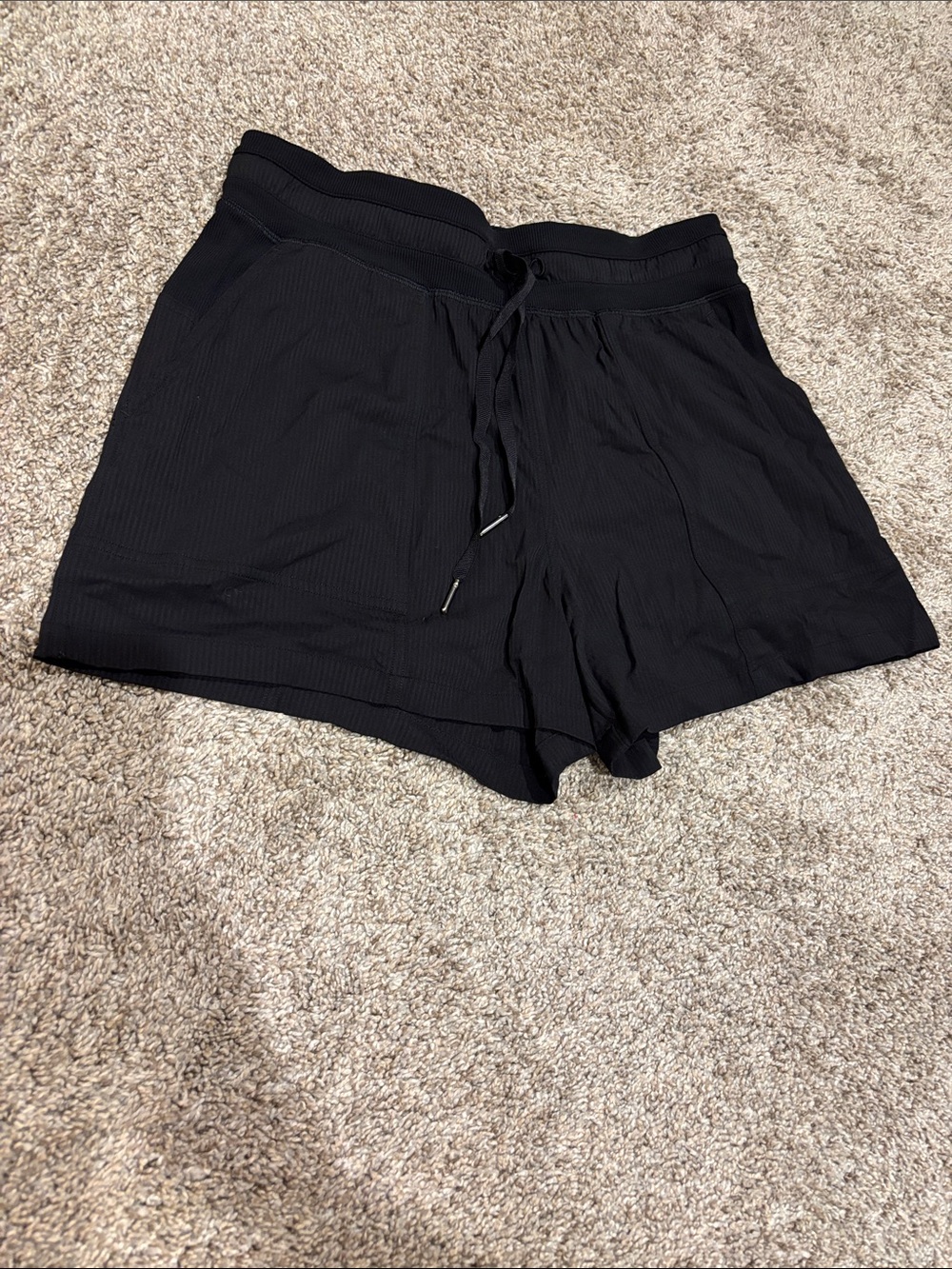 lululemon athletica Black Lightweight Drawstring Athletic Shorts